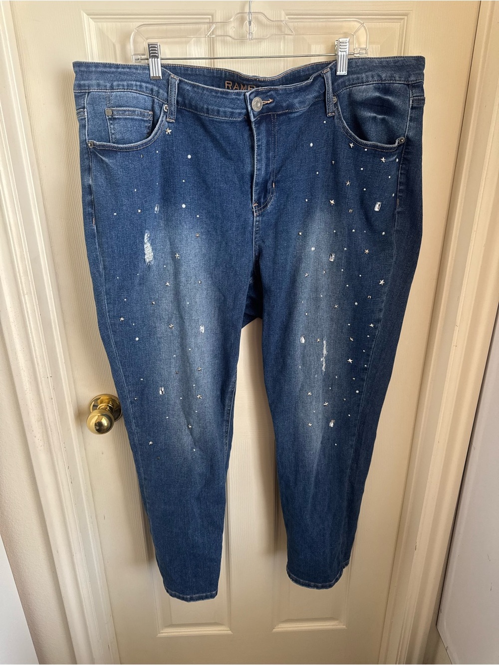 Rampage Bejeweled Skinny Jeans